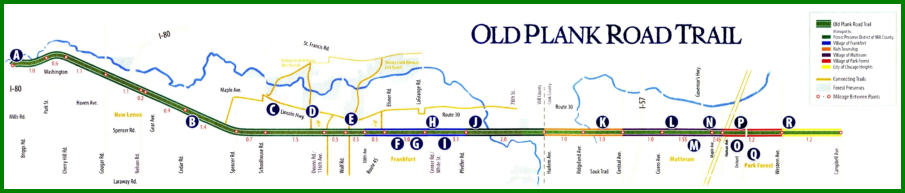 Old Plank Road Trail Map