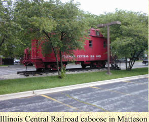 Illinois Central Railroad caboose in Matteson