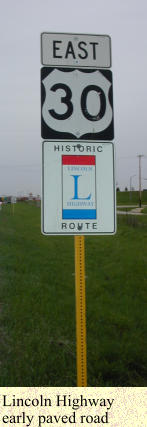 Lincoln Highway early paved road